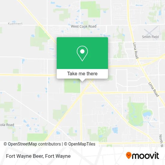 Fort Wayne Beer map