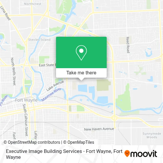 Executive Image Building Services - Fort Wayne map