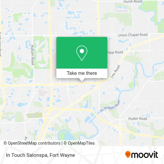In Touch Salonspa map