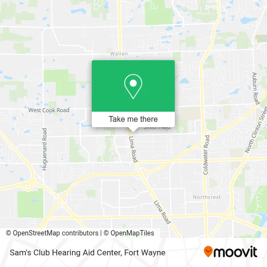 Sam's Club Hearing Aid Center map