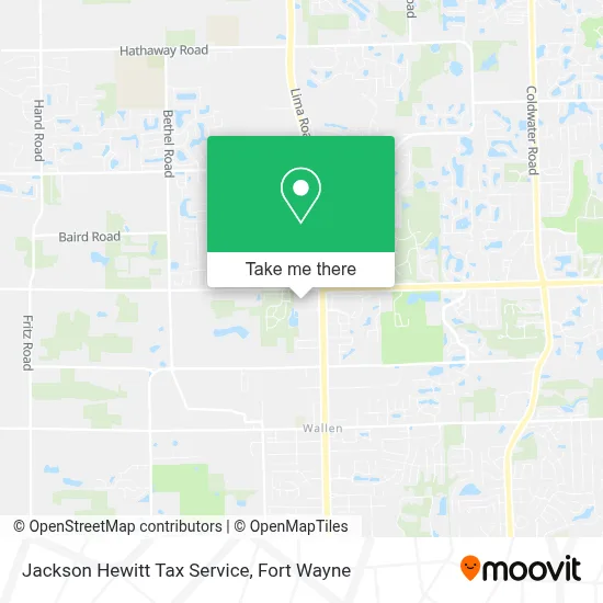 Jackson Hewitt Tax Service map