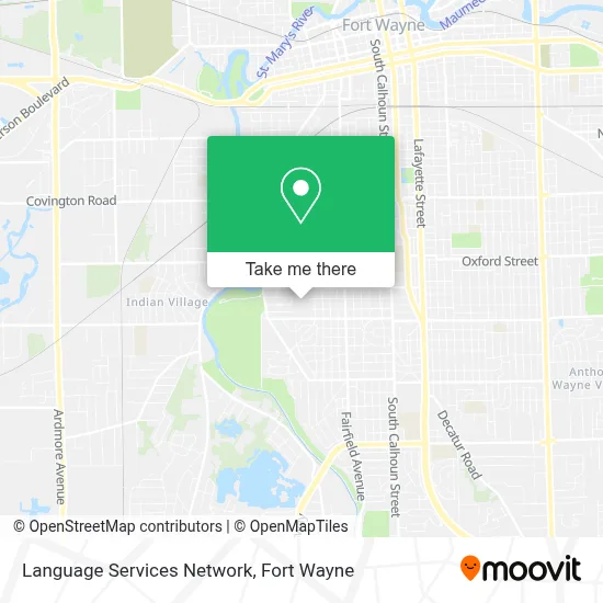 Language Services Network map