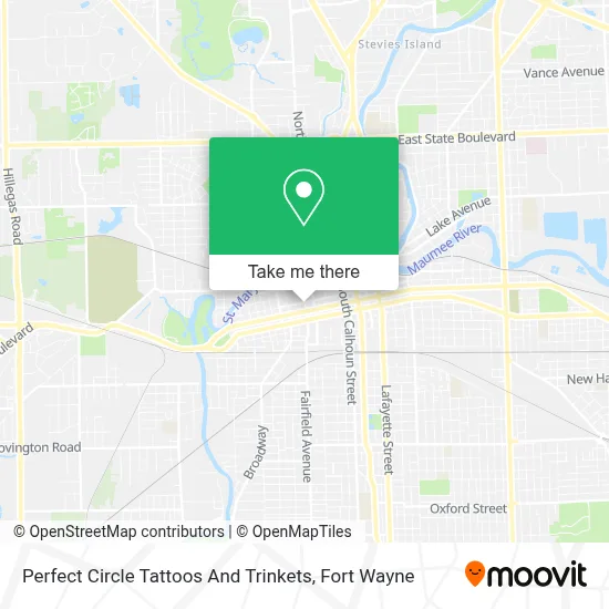 Perfect Circle Tattoos And Trinkets map