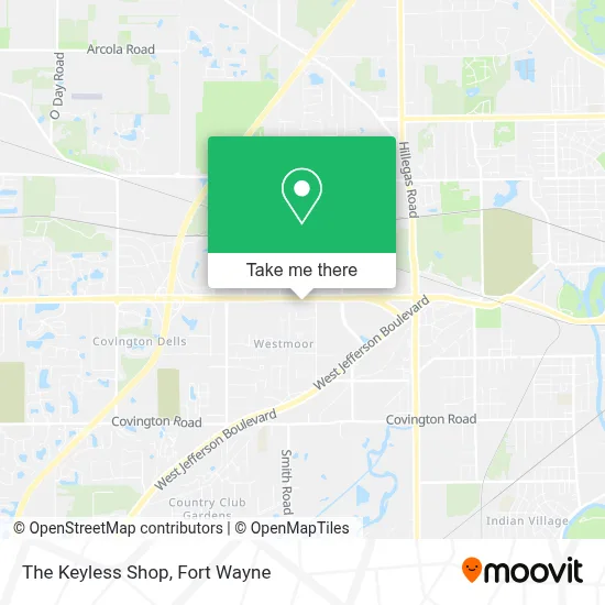 The Keyless Shop map