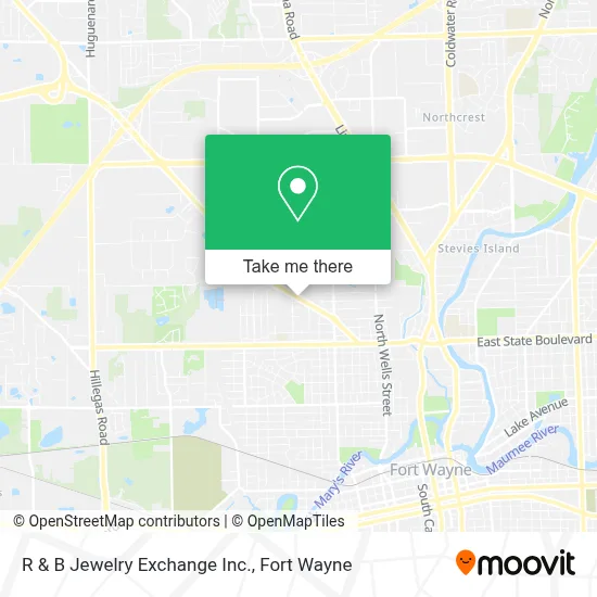Mapa de R & B Jewelry Exchange Inc.