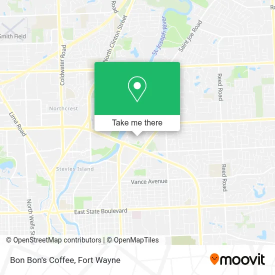 Bon Bon's Coffee map