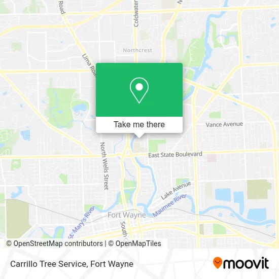 Carrillo Tree Service map