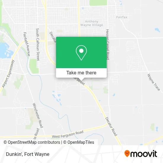 Dunkin' map