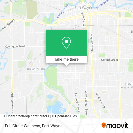 Full Circle Wellness map