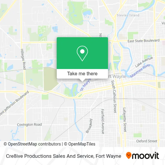 Cre8ive Productions Sales And Service map