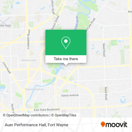 Auer Performance Hall map