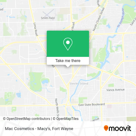 Mac Cosmetics - Macy's map