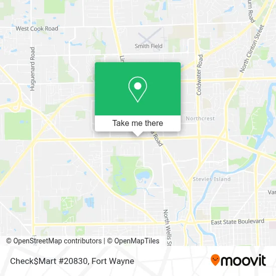 Check$Mart #20830 map
