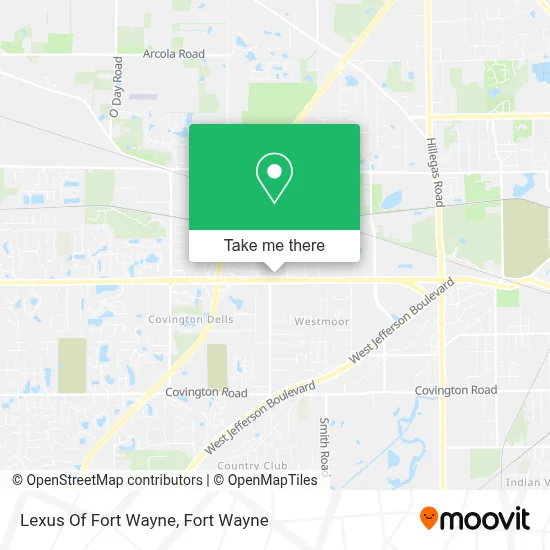 Lexus Of Fort Wayne map