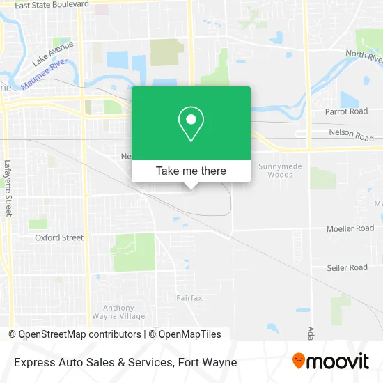 Express Auto Sales & Services map