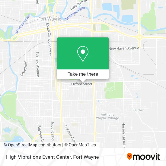 High Vibrations Event Center map