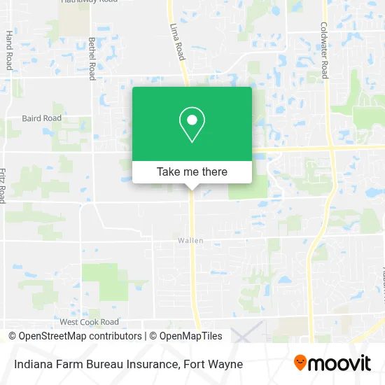 Indiana Farm Bureau Insurance map