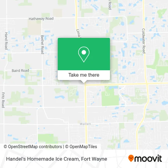 Handel's Homemade Ice Cream map