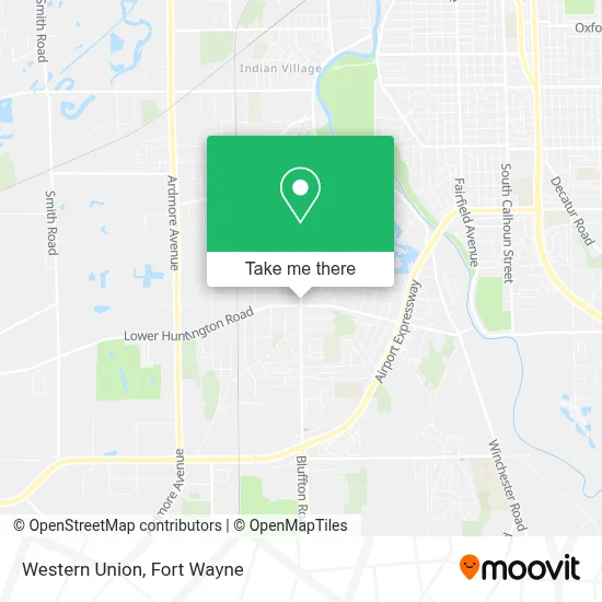 Western Union map