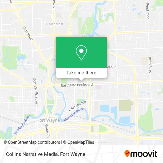 Collins Narrative Media map