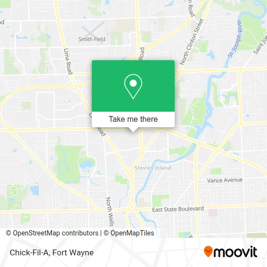 Chick-Fil-A map