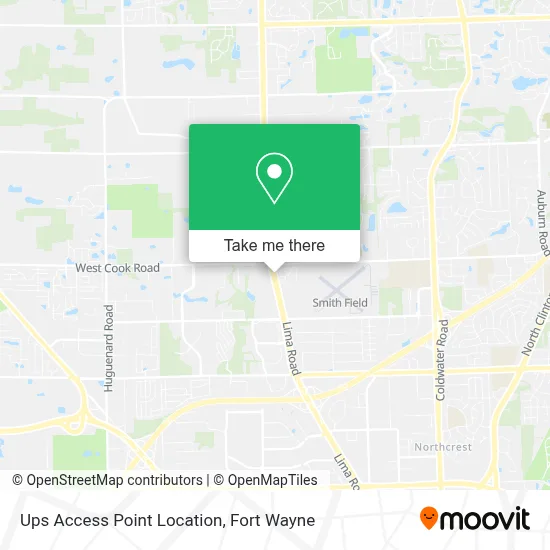 Mapa de Ups Access Point Location