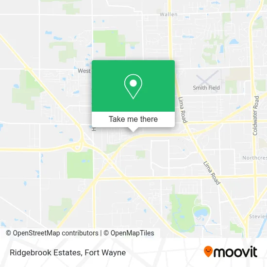 Mapa de Ridgebrook Estates