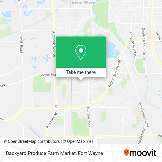 Backyard Produce Farm Market map