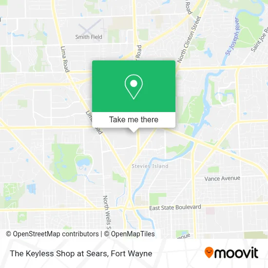 The Keyless Shop at Sears map