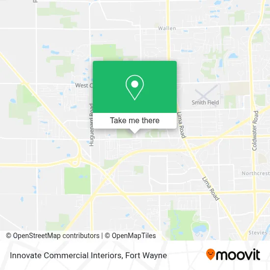 Innovate Commercial Interiors map