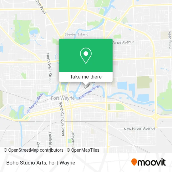 Boho Studio Arts map