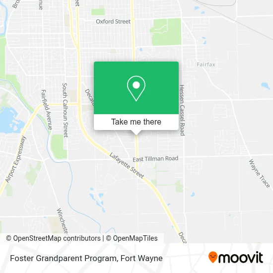 Foster Grandparent Program map