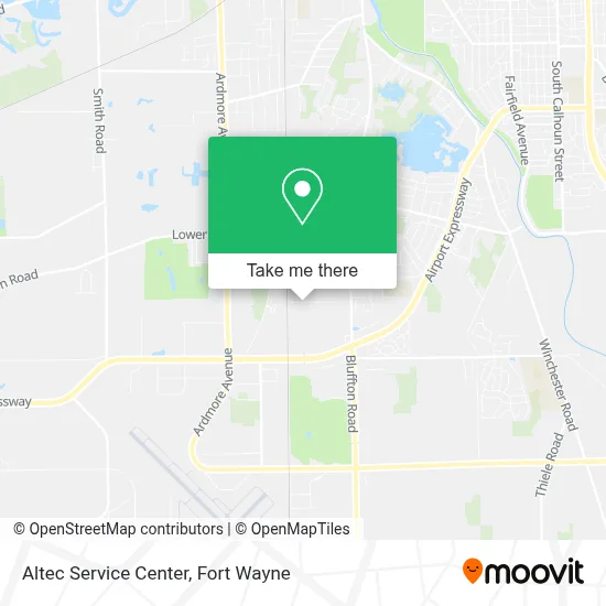 Altec Service Center map