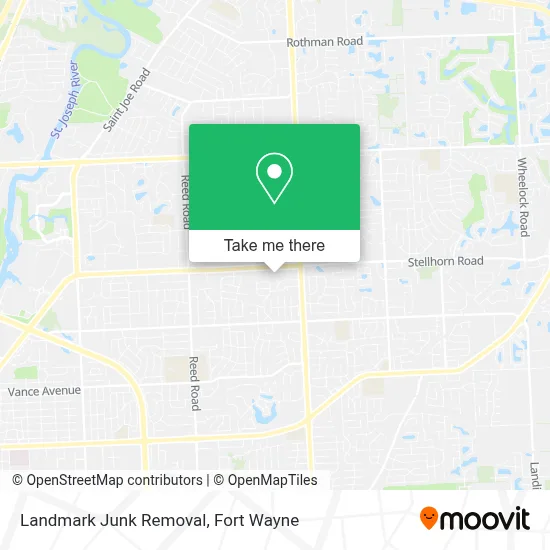 Landmark Junk Removal map