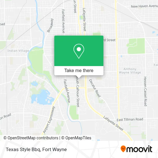 Texas Style Bbq map