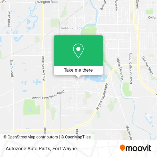 Autozone Auto Parts map