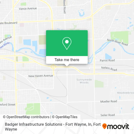 Badger Infrastructure Solutions - Fort Wayne, In map