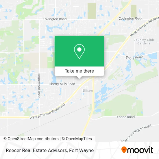 Reecer Real Estate Advisors map