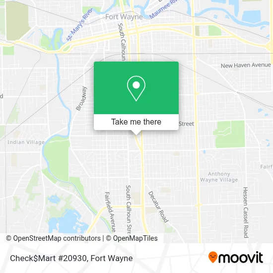 Check$Mart #20930 map