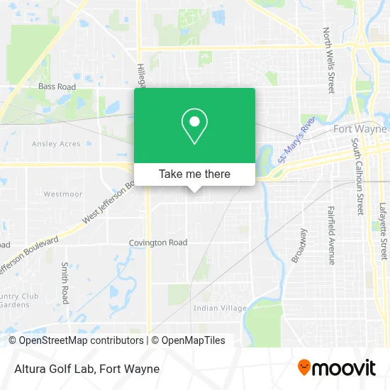 Altura Golf Lab map