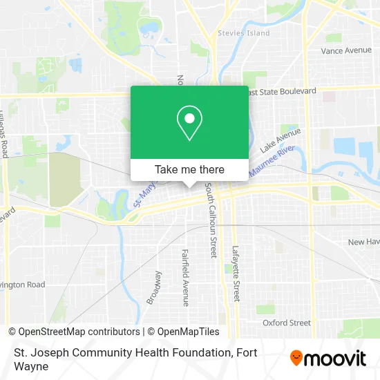 St. Joseph Community Health Foundation map