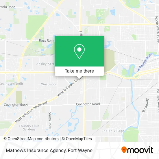 Mathews Insurance Agency map