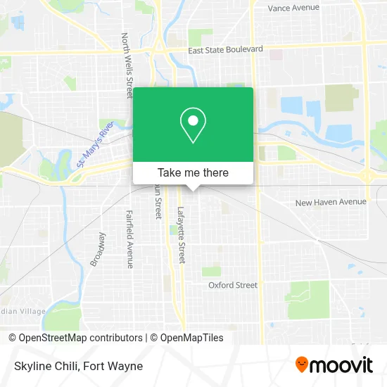 Skyline Chili map