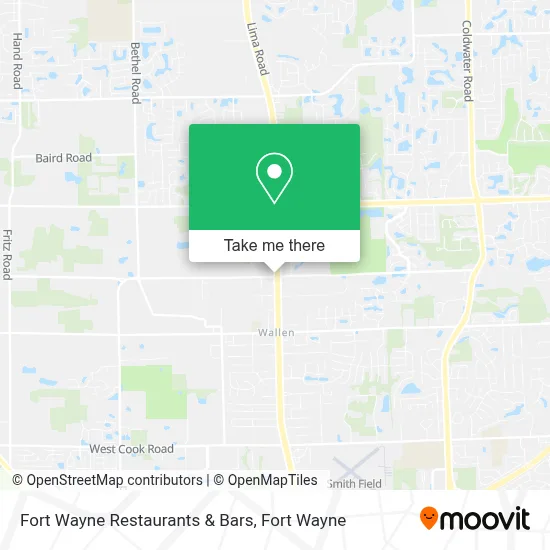 Fort Wayne Restaurants & Bars map