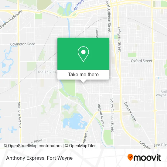Anthony Express map