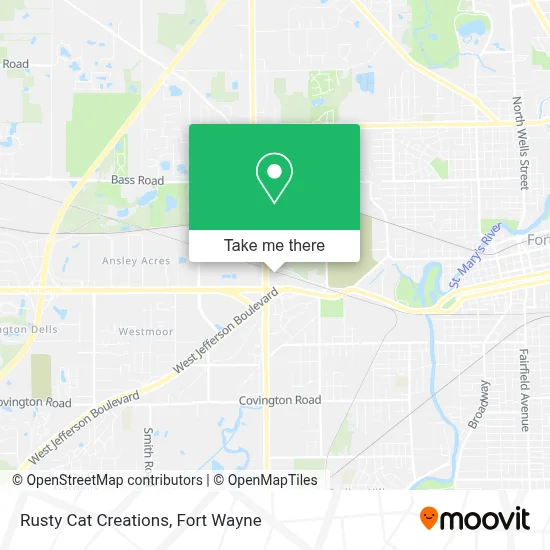 Rusty Cat Creations map