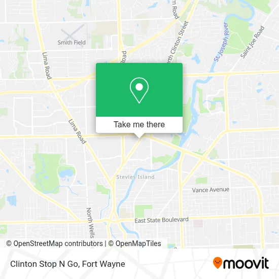 Clinton Stop N Go map