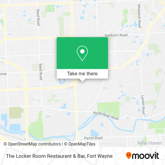The Locker Room Restaurant & Bar map