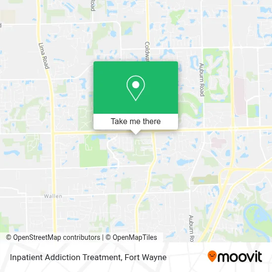 Inpatient Addiction Treatment map
