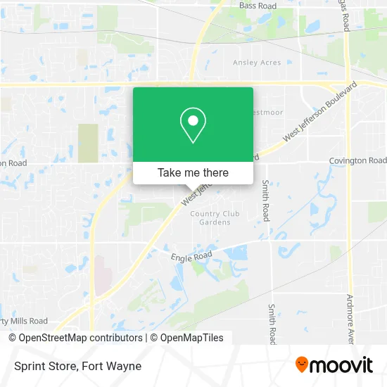 Sprint Store map